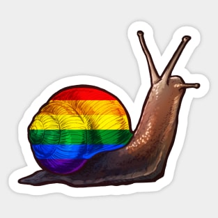 Pride Snail Sticker